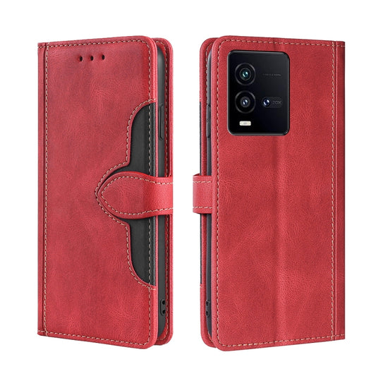 Skin Feel Magnetic Buckle Leather Phone Case, For vivo iQOO 10, For vivo iQOO 10 Pro 5G, For Nothing Phone 1, For OnePlus 10T, For Realme C30 4G/Narzo 50i Prime, For Honor X40i