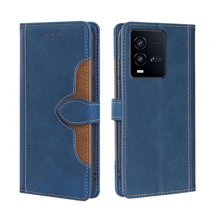 Skin Feel Magnetic Buckle Leather Phone Case, For vivo iQOO 10, For vivo iQOO 10 Pro 5G, For Nothing Phone 1, For OnePlus 10T, For Realme C30 4G/Narzo 50i Prime, For Honor X40i