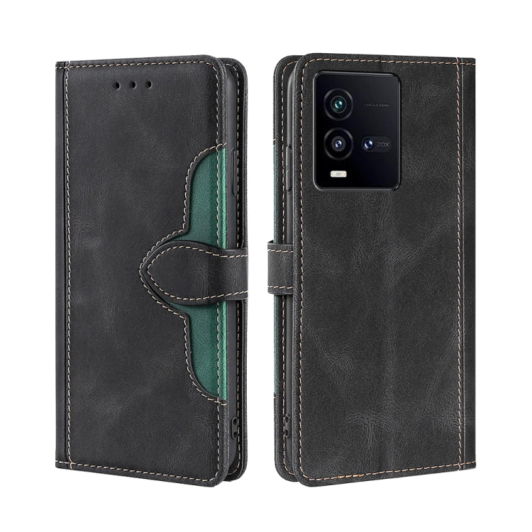 Skin Feel Magnetic Buckle Leather Phone Case, For vivo iQOO 10, For vivo iQOO 10 Pro 5G, For Nothing Phone 1, For OnePlus 10T, For Realme C30 4G/Narzo 50i Prime, For Honor X40i