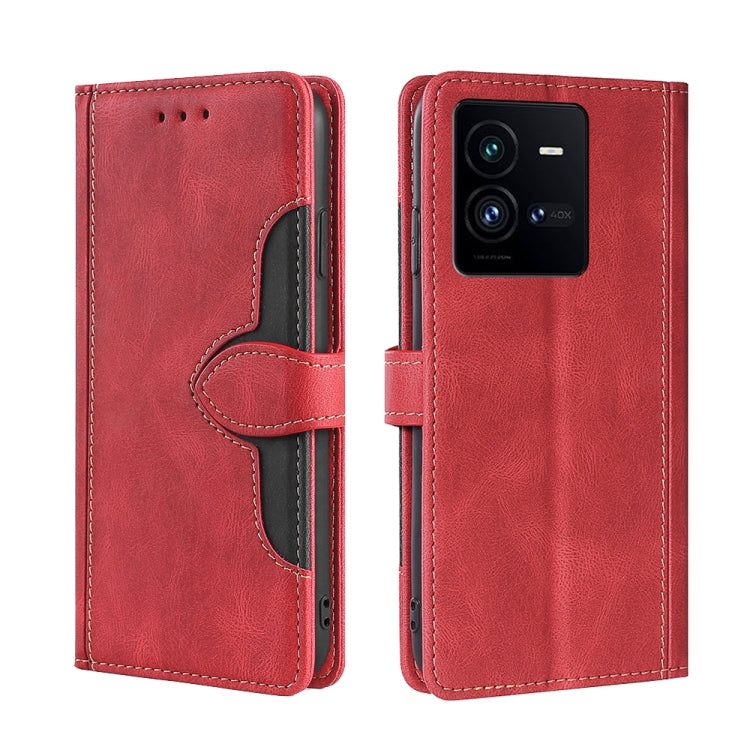 Skin Feel Magnetic Buckle Leather Phone Case, For vivo iQOO 10, For vivo iQOO 10 Pro 5G, For Nothing Phone 1, For OnePlus 10T, For Realme C30 4G/Narzo 50i Prime, For Honor X40i