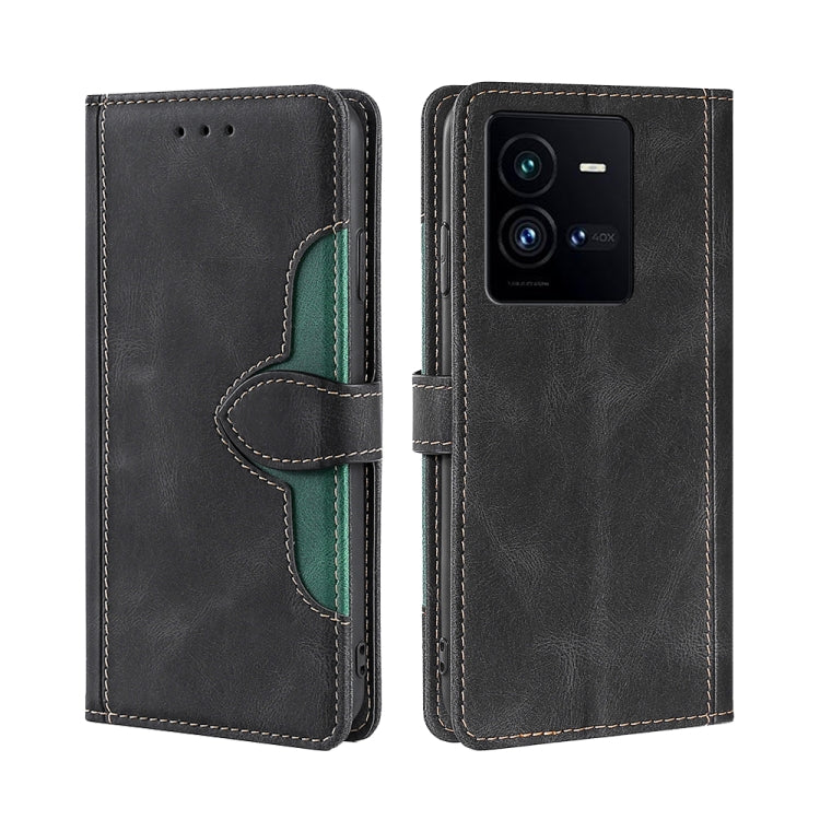 Skin Feel Magnetic Buckle Leather Phone Case, For vivo iQOO 10, For vivo iQOO 10 Pro 5G, For Nothing Phone 1, For OnePlus 10T, For Realme C30 4G/Narzo 50i Prime, For Honor X40i