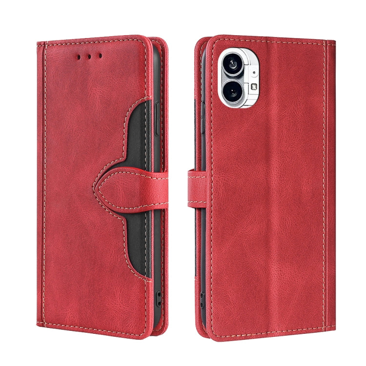 Skin Feel Magnetic Buckle Leather Phone Case, For vivo iQOO 10, For vivo iQOO 10 Pro 5G, For Nothing Phone 1, For OnePlus 10T, For Realme C30 4G/Narzo 50i Prime, For Honor X40i