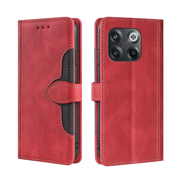 Skin Feel Magnetic Buckle Leather Phone Case, For vivo iQOO 10, For vivo iQOO 10 Pro 5G, For Nothing Phone 1, For OnePlus 10T, For Realme C30 4G/Narzo 50i Prime, For Honor X40i