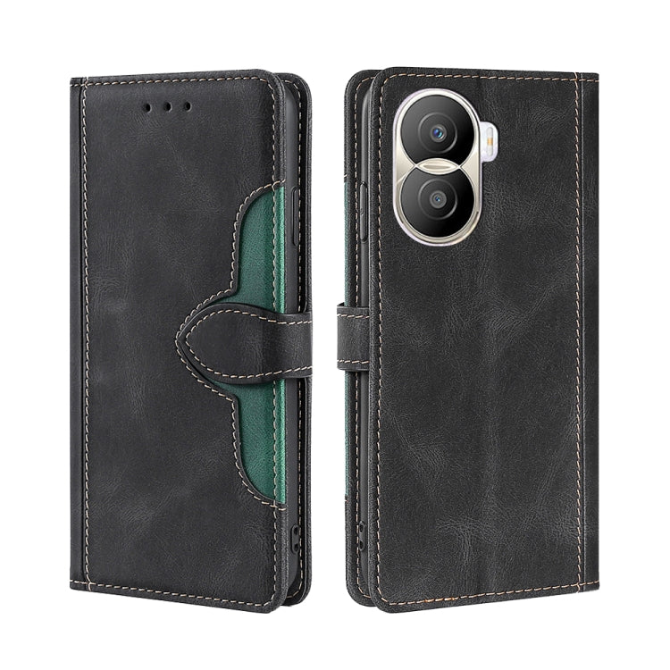 Skin Feel Magnetic Buckle Leather Phone Case, For vivo iQOO 10, For vivo iQOO 10 Pro 5G, For Nothing Phone 1, For OnePlus 10T, For Realme C30 4G/Narzo 50i Prime, For Honor X40i