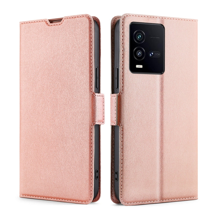 Ultra-thin Voltage Side Buckle Leather Phone Case, For vivo iQOO 10, For vivo iQOO 10 Pro 5G, For Nothing Phone 1, For OnePlus 10T, For Realme C30 4G/Narzo 50i Prime, For Honor X40i