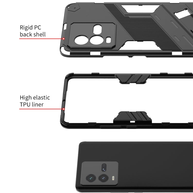 PC + TPU Shockproof Case with Invisible Holder, For vivo iQOO 10, For vivo iQOO 10 Pro 5G