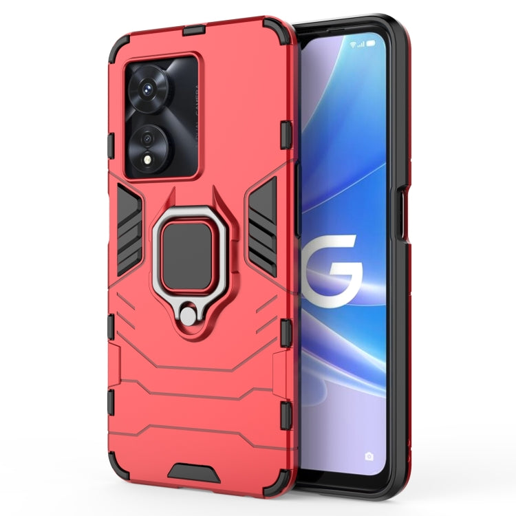 PC + TPU Shockproof Protective Phone Case with Magnetic Ring Holder, For OPPO A97 5G, For vivo Y77 5G Global