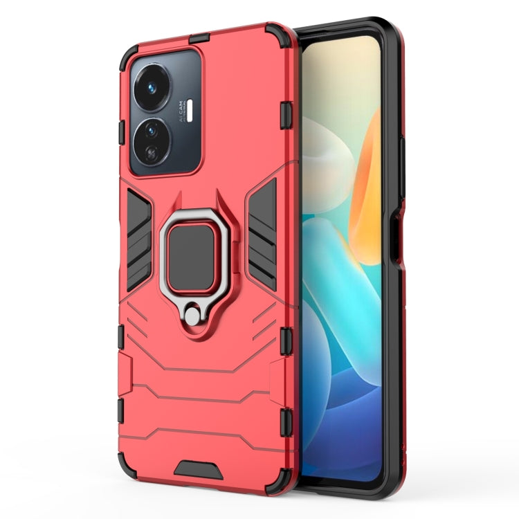 PC + TPU Shockproof Protective Phone Case with Magnetic Ring Holder, For OPPO A97 5G, For vivo Y77 5G Global