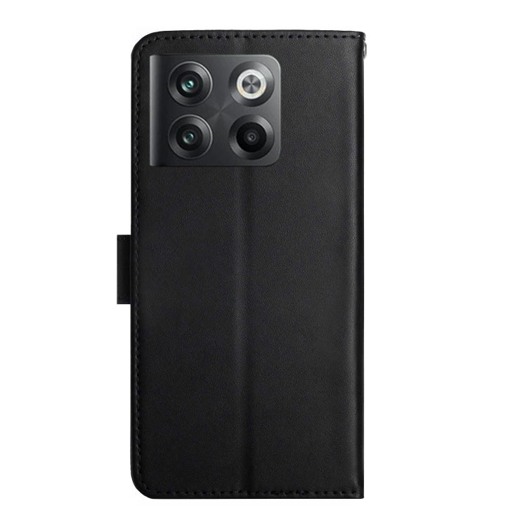 HT02 Genuine Leather Fingerprint-proof Flip Phone Case, For OnePlus 10T / Ace Pro, For OPPO Reno8 5G, For OPPO Reno8 Pro+ / Reno8 Pro