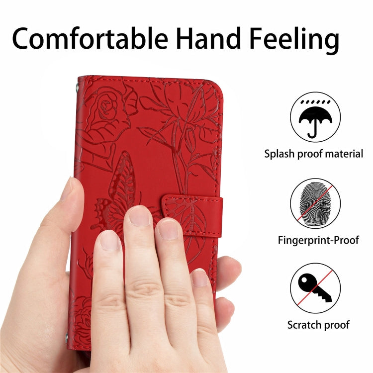 HT03 Skin Feel Butterfly Embossed Flip Leather Phone Case, For OnePlus 10T / Ace Pro, For OPPO Reno8 5G, For OPPO Reno8 Pro+ / Reno8 Pro