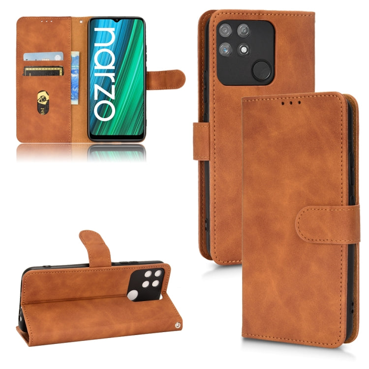 Skin Feel Magnetic Flip Leather Phone Case