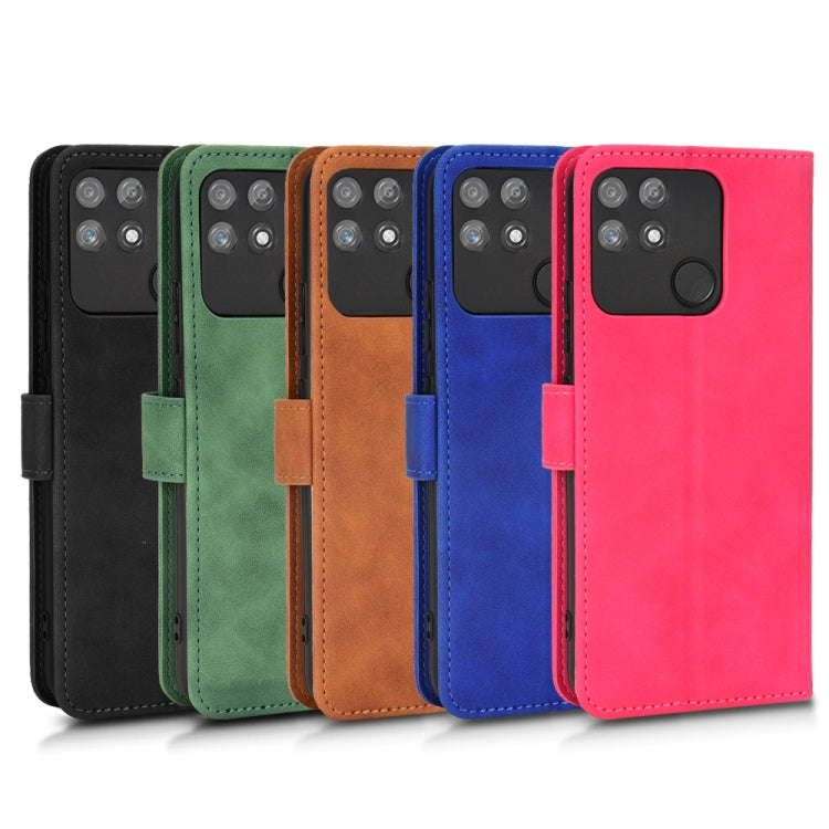 Skin Feel Magnetic Flip Leather Phone Case