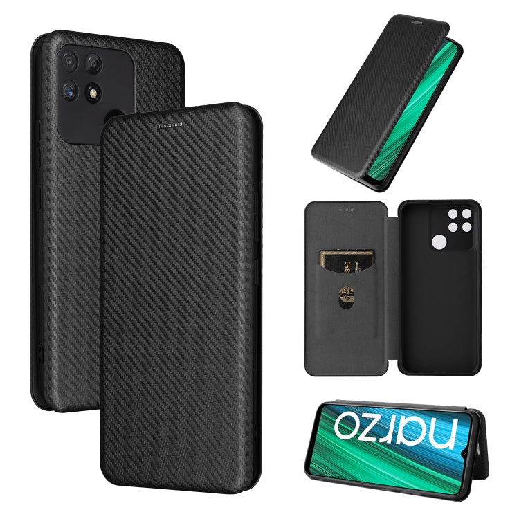 Carbon Fiber Texture Magnetic Flip Leather Phone Case, For Nothing Phone 1, For Realme Narzo 50A, For OPPO Reno8 Pro / Reno8 Pro+