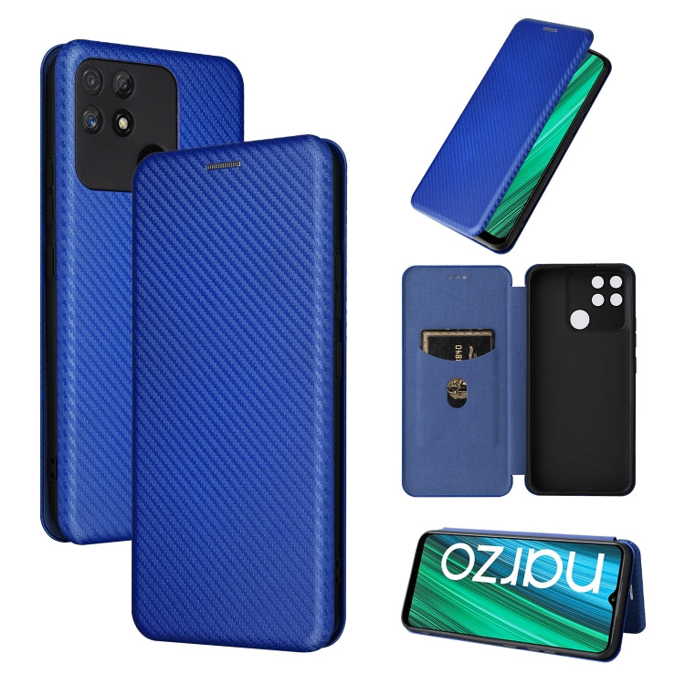 Carbon Fiber Texture Magnetic Flip Leather Phone Case, For Nothing Phone 1, For Realme Narzo 50A, For OPPO Reno8 Pro / Reno8 Pro+