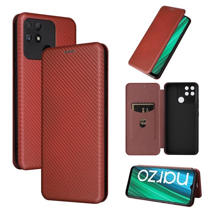 Carbon Fiber Texture Magnetic Flip Leather Phone Case, For Nothing Phone 1, For Realme Narzo 50A, For OPPO Reno8 Pro / Reno8 Pro+