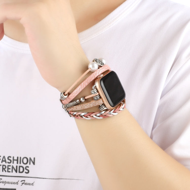 Jewelry Watch Band For Apple Watch Series, 7 45mm / 6&amp;SE&amp;5&amp;4 44mm / 3&amp;2&amp;1 42mm, 7 41mm / 6&amp;SE&amp;5&amp;4 40mm / 3&amp;2&amp;1 38mm