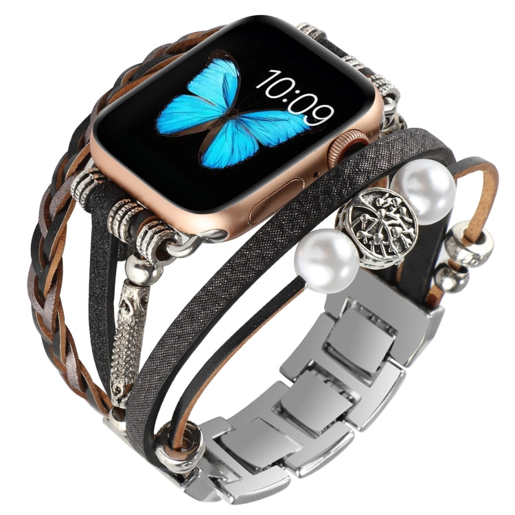 Jewelry Watch Band For Apple Watch Series, 7 45mm / 6&amp;SE&amp;5&amp;4 44mm / 3&amp;2&amp;1 42mm, 7 41mm / 6&amp;SE&amp;5&amp;4 40mm / 3&amp;2&amp;1 38mm