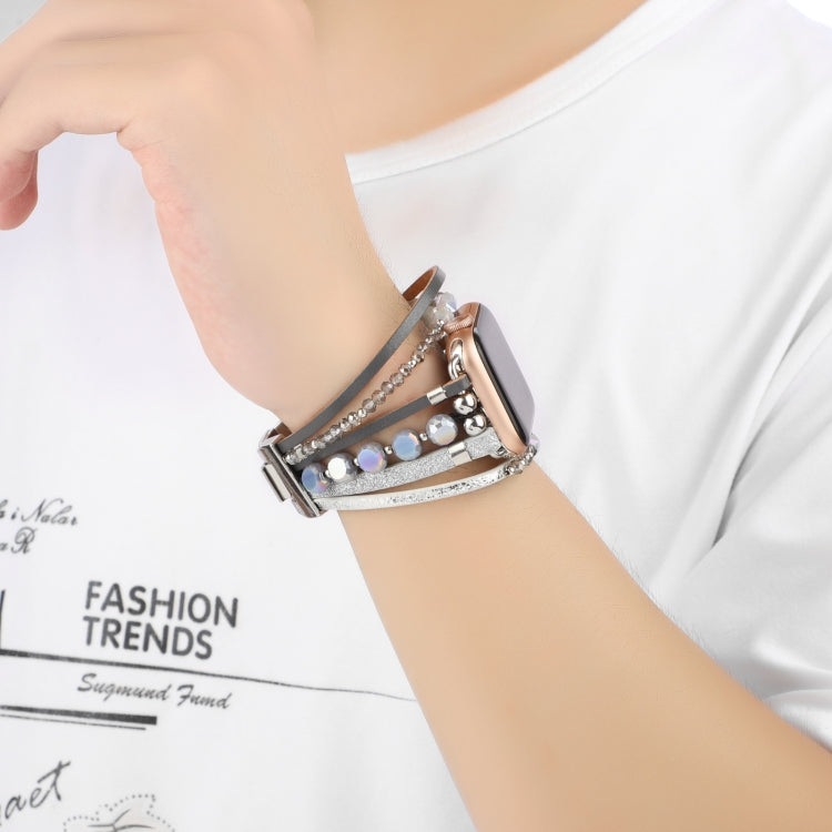 Jewelry Watch Band For Apple Watch Series, 7 45mm / 6&amp;SE&amp;5&amp;4 44mm / 3&amp;2&amp;1 42mm, 7 41mm / 6&amp;SE&amp;5&amp;4 40mm / 3&amp;2&amp;1 38mm