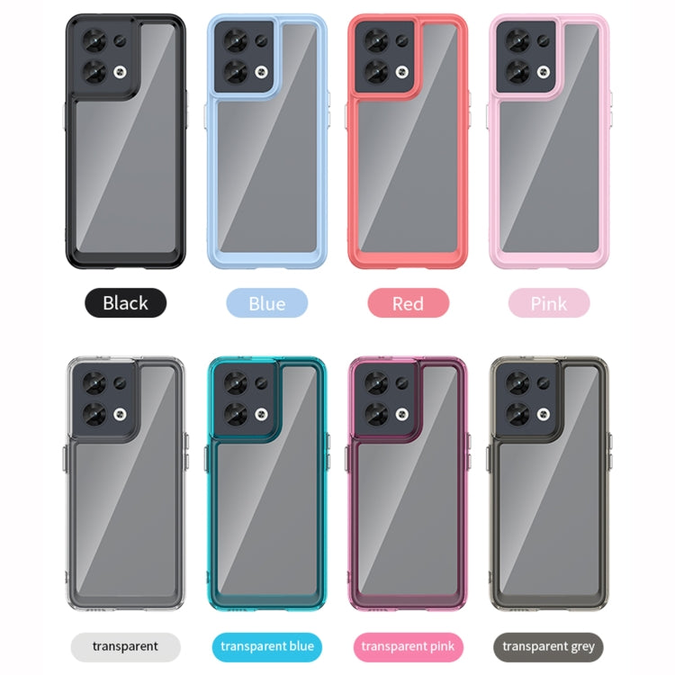 Colorful Series Acrylic + TPU Phone Case, For OPPO Reno8 India