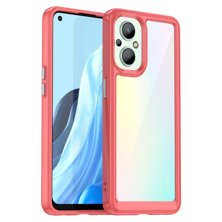 For OPPO Reno8 Pro India Colorful Series Acrylic + TPU Phone Case, For OPPO A96 5G