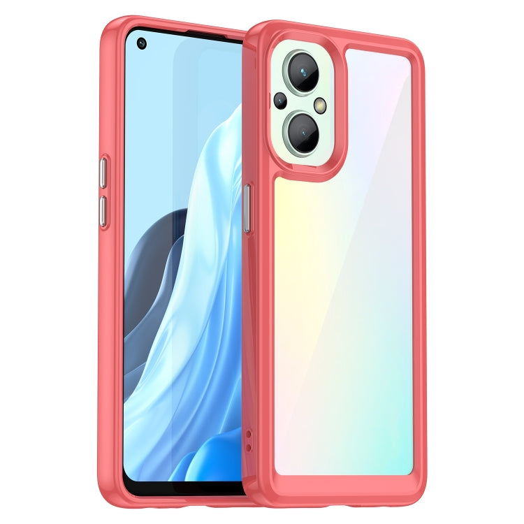 For OPPO Reno8 Pro India Colorful Series Acrylic + TPU Phone Case, For OPPO F21 Pro 5G