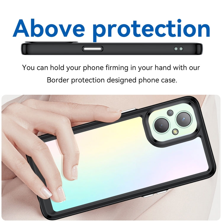 Colorful Series Acrylic + TPU Phone Case, For OPPO Reno 7 Lite