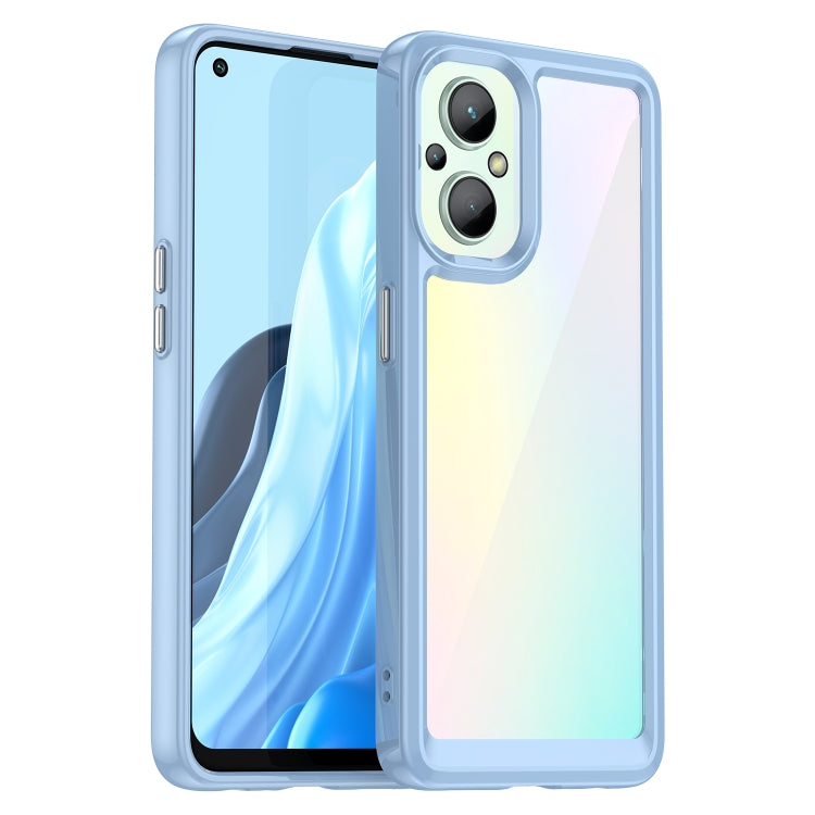 Colorful Series Acrylic + TPU Phone Case, For OPPO Reno 8 Lite