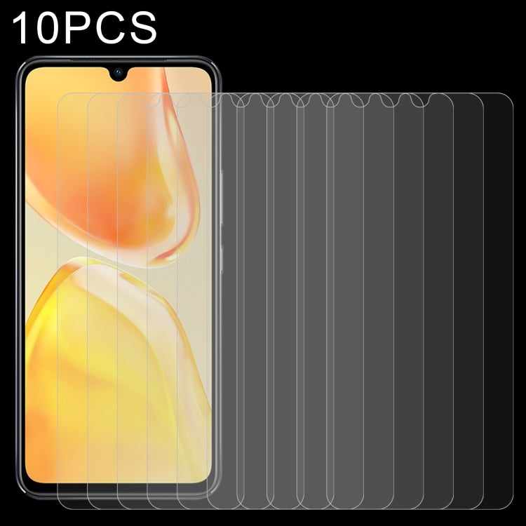 10 PCS 0.26mm 9H 2.5D Tempered Glass Film, For vivo V25 / V25e / X80 Lite / V21s (10 PCS), For vivo V25 Pro (10 PCS)