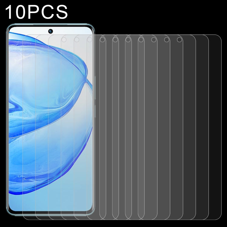 10 PCS 0.26mm 9H 2.5D Tempered Glass Film, For vivo V25 / V25e / X80 Lite / V21s (10 PCS), For vivo V25 Pro (10 PCS)