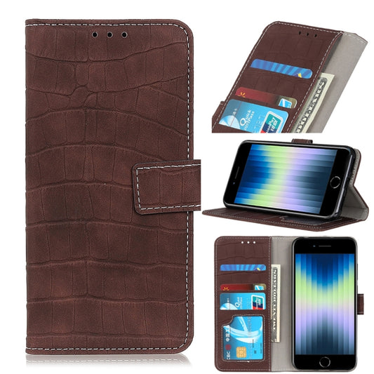 Crocodile Texture Horizontal Flip Leather Case with Holder &amp; Card Slots &amp; Wallet, For iPhone SE 2022 / SE 2020, For OPPO Realme X50 Pro, For Huawei Honor Play 4T Pro, For Galaxy A51 5G, For Galaxy A71 5G