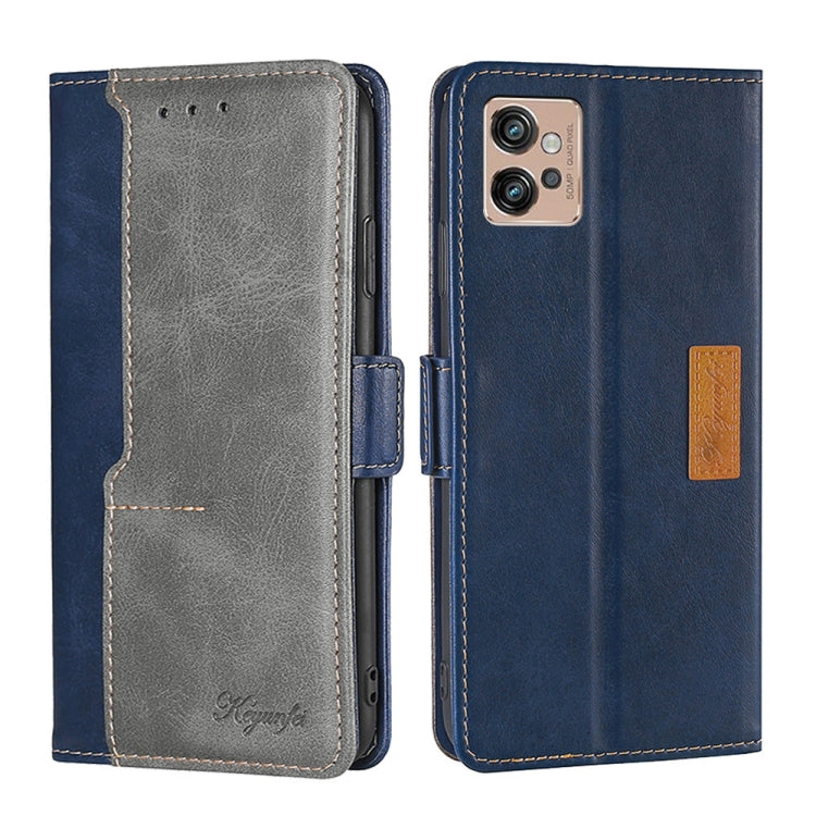 Contrast Color Side Buckle Leather Phone Case