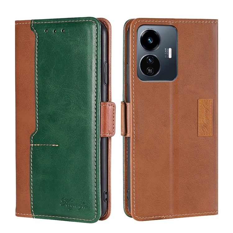 Contrast Color Side Buckle Leather Phone Case, For Motorola Moto G32 4G, For Realme GT2 Explorer Master, For vivo iQOO Z6 44W/vivo T1 Snapdragon 680, For vivo Y77 5G Global