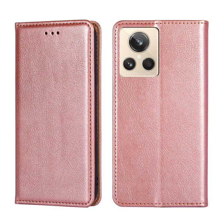 Gloss Oil Solid Color Magnetic Leather Phone Case