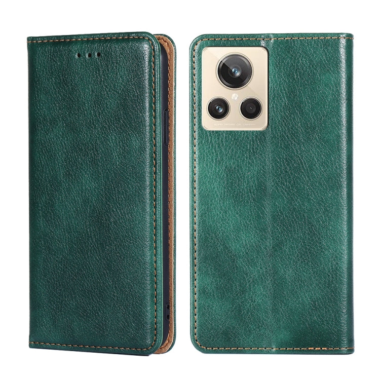 Gloss Oil Solid Color Magnetic Leather Phone Case