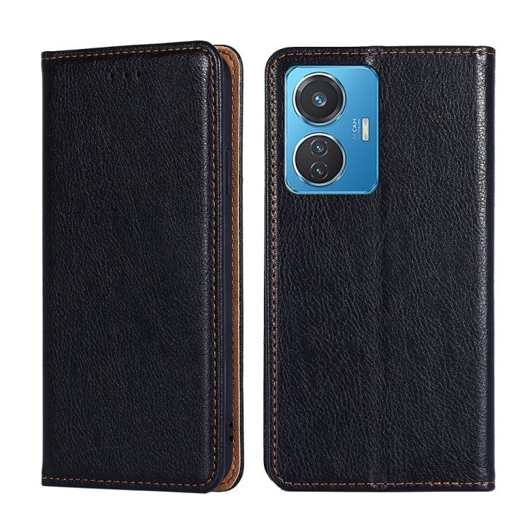 Gloss Oil Solid Color Magnetic Leather Phone Case