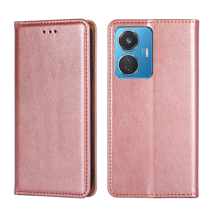 Gloss Oil Solid Color Magnetic Leather Phone Case