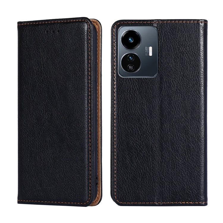 Gloss Oil Solid Color Magnetic Leather Phone Case