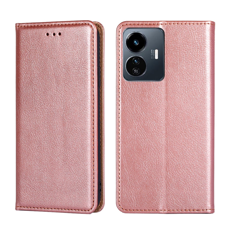 Gloss Oil Solid Color Magnetic Leather Phone Case