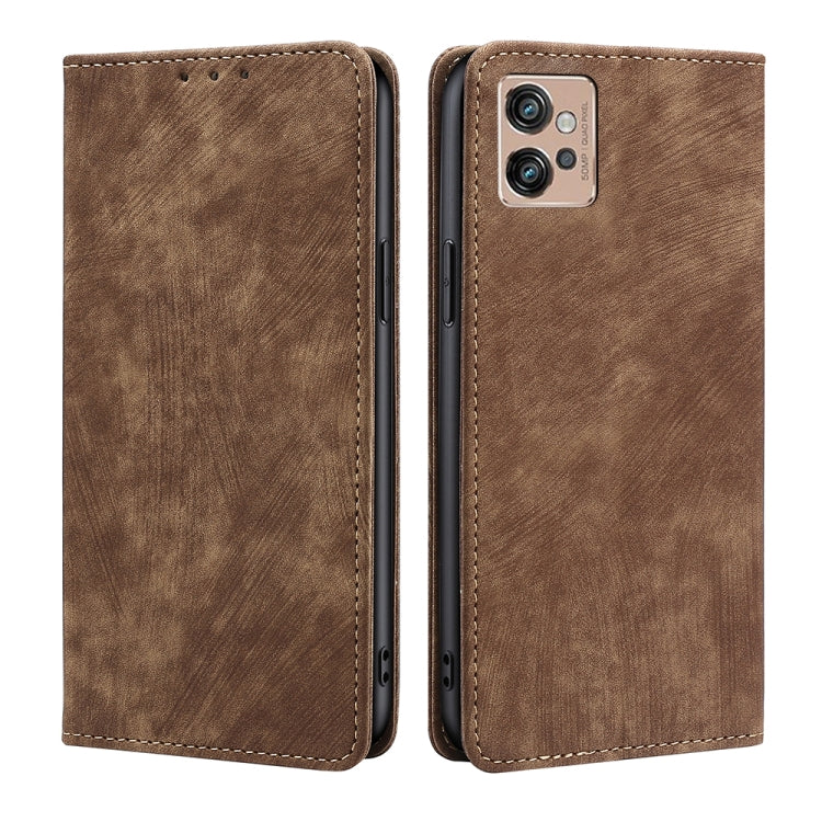 RFID Anti-theft Brush Magnetic Leather Phone Case