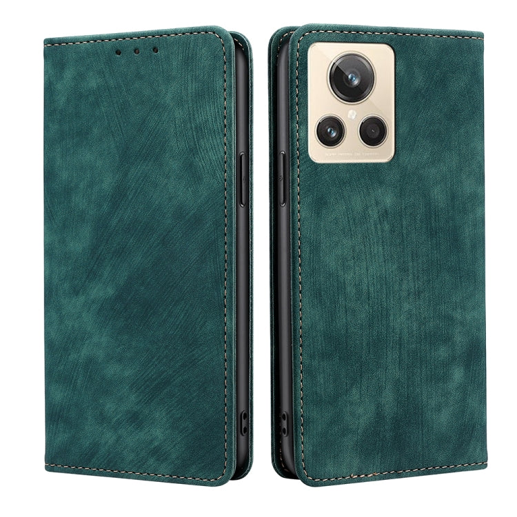 RFID Anti-theft Brush Magnetic Leather Phone Case