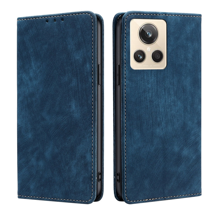 RFID Anti-theft Brush Magnetic Leather Phone Case