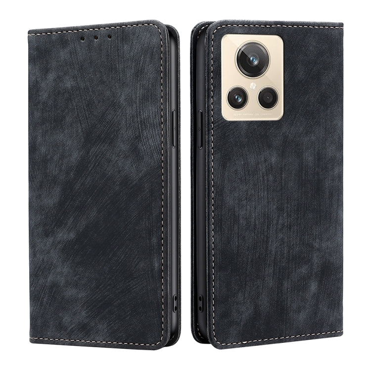 RFID Anti-theft Brush Magnetic Leather Phone Case