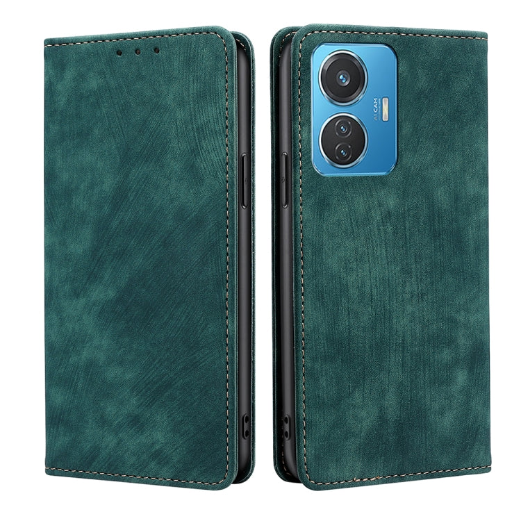 RFID Anti-theft Brush Magnetic Leather Phone Case