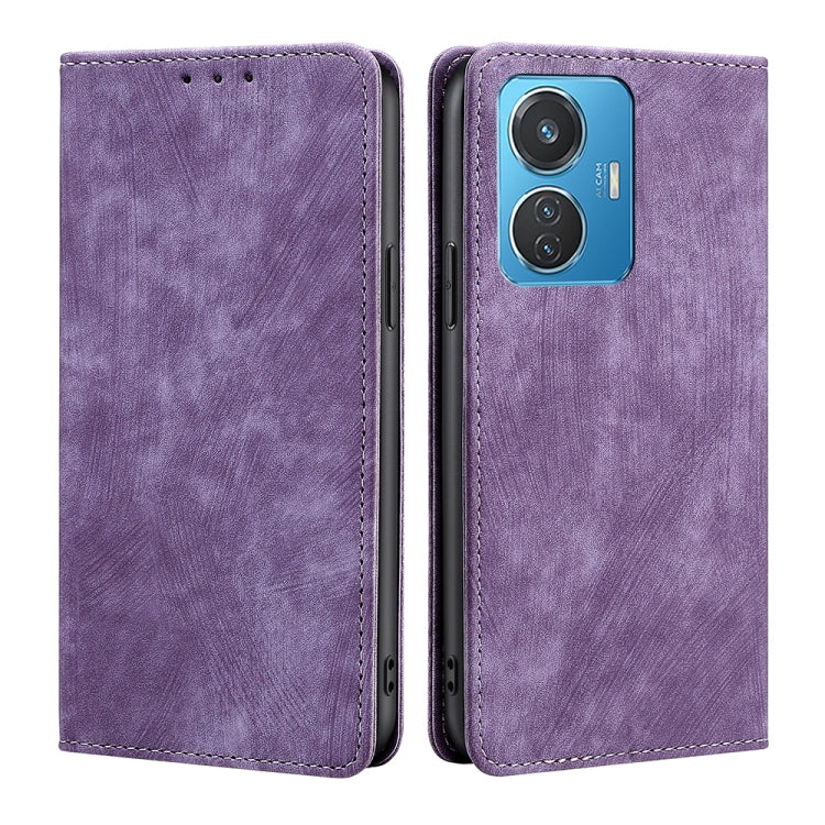 RFID Anti-theft Brush Magnetic Leather Phone Case