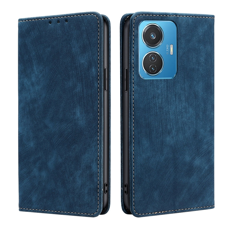 RFID Anti-theft Brush Magnetic Leather Phone Case