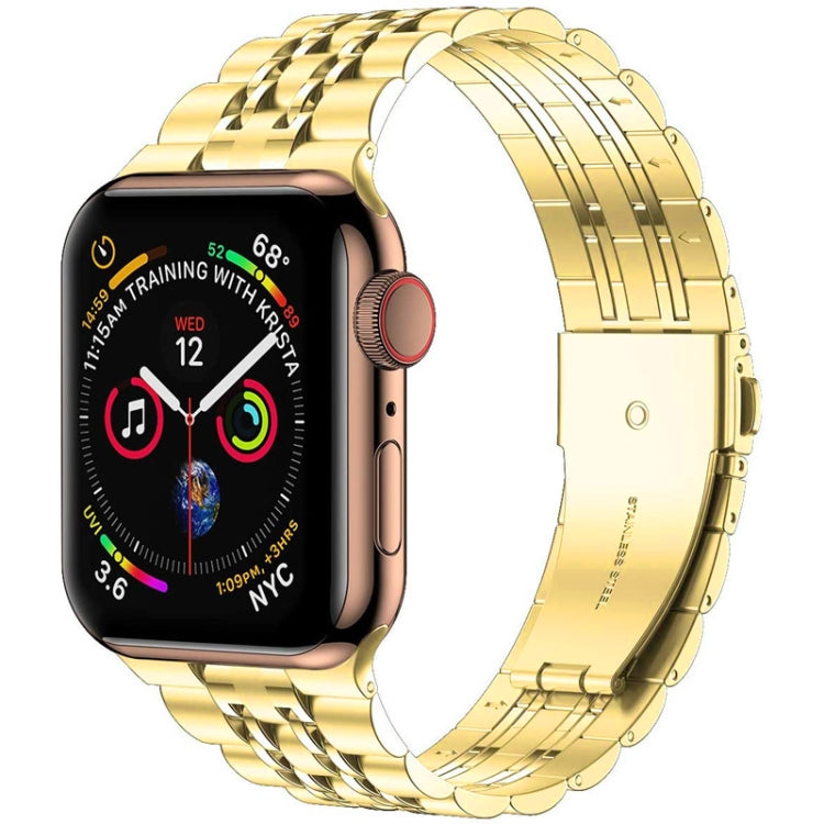 Seven-bead Ultra-thin Stainless Steel Watch Band For Apple Watch Series, 7 45mm / 6&amp;SE&amp;5&amp;4 44mm / 3&amp;2&amp;1 42mm, 7 41mm / 6&amp;SE&amp;5&amp;4 40mm / 3&amp;2&amp;1 38mm