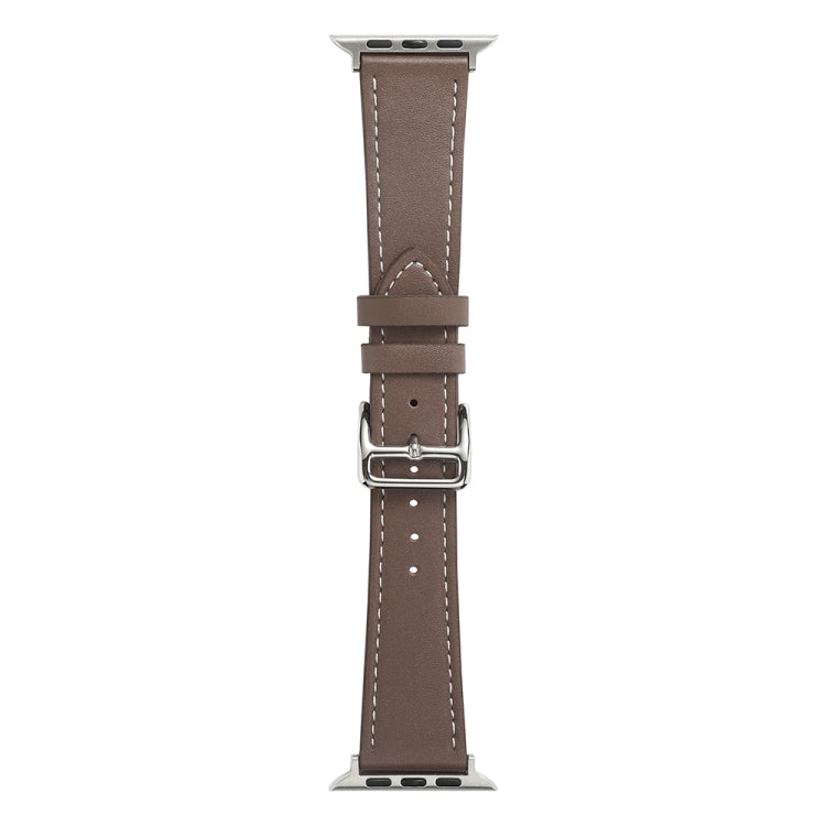 Single Lap Microfiber Leather Watch Band For Apple Watch Series, 7 45mm / 6&SE&5&4 44mm / 3&2&1 42mm