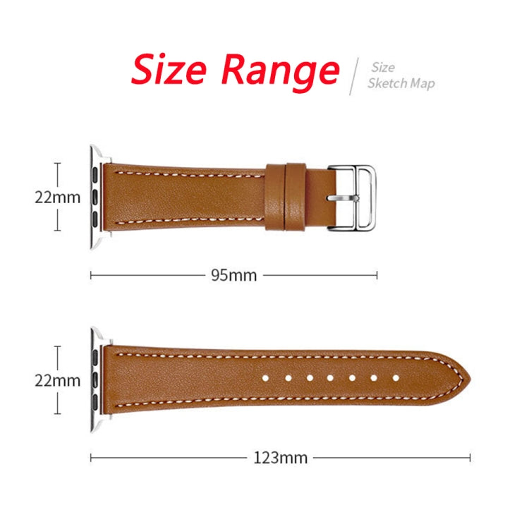 Single Lap Microfiber Leather Watch Band For Apple Watch Series, 7 45mm / 6&amp;SE&amp;5&amp;4 44mm / 3&amp;2&amp;1 42mm