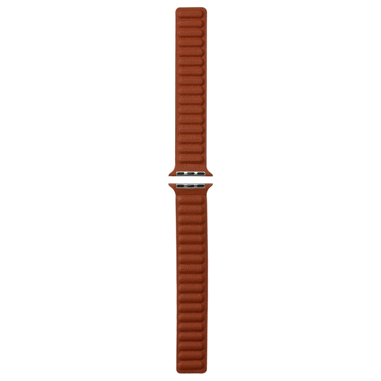 Magnetic Two-color Loop Slim Leather Watch Band For Apple Watch Series, 7 41mm / 6&amp;SE&amp;5&amp;4 40mm / 3&amp;2&amp;1 38mm
