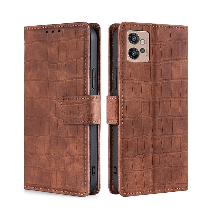 Skin Feel Crocodile Magnetic Clasp Leather Phone Case